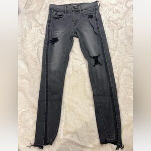 Express ripped skinny jeans